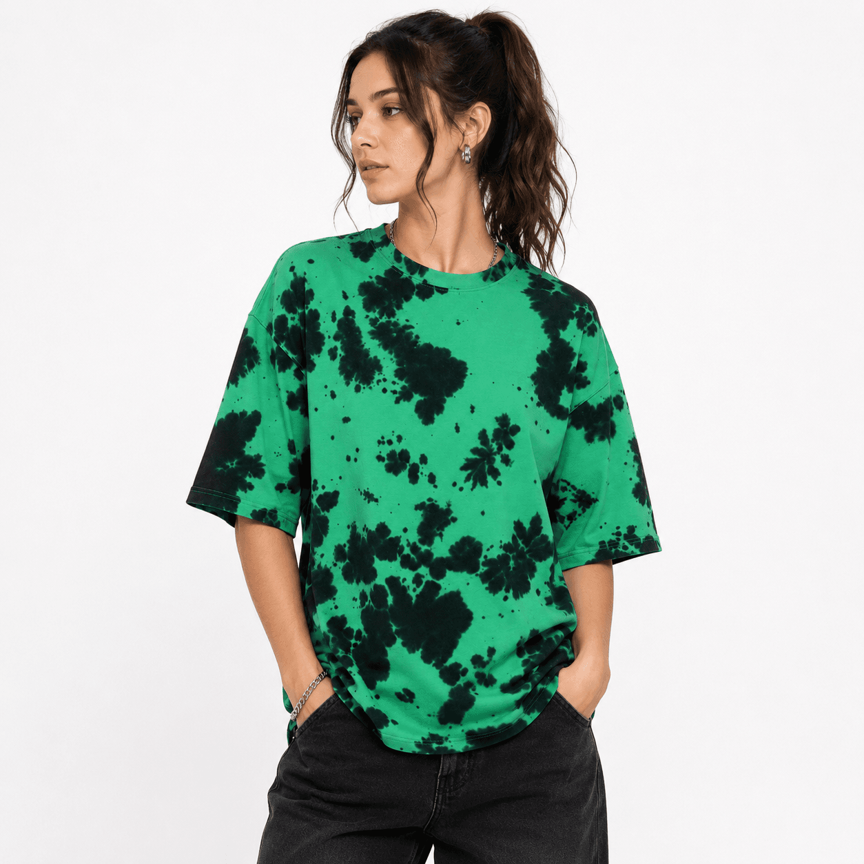Mint Splash Oversized T-Shirt - Image 3